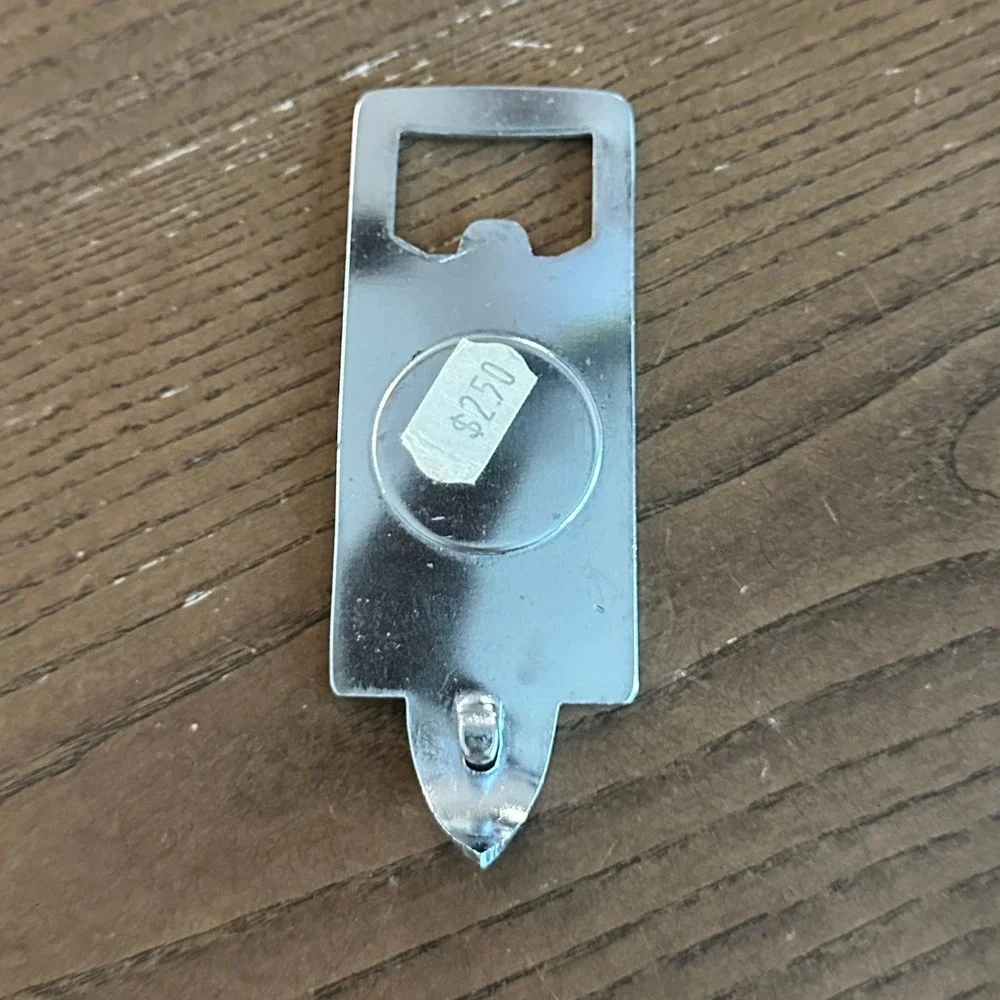Vintage Willie Nelson‎ Metal Bottle Opener Church Key Country Music Memorabilia